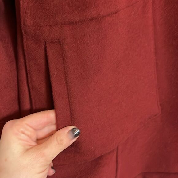 Pendleton Beverly wool poly blend zip anorak hooded jacket size large - Picture 9 of 16